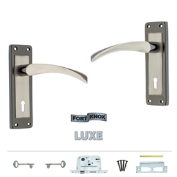 M7E10 - 2 Lever Lockset Nana 6"